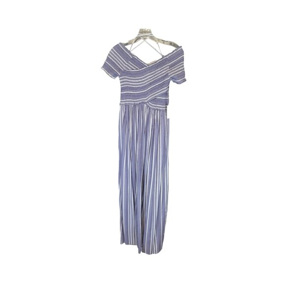 Japna Dresses & Skirts - Japna Women's Criss/Cross Striped Bandage Dress size S, Blue & White